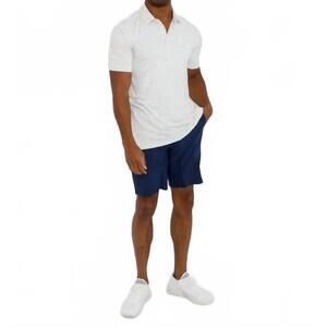 NEW ANDERSONORD brooks polo in htr glass green/htr niagara mist